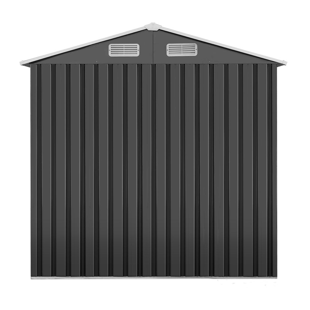 Giantz 1.25 x 1.95m Steel Garden Shed - Grey