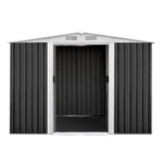 GIANTZ Garden Shed Workshop Shelter Metal with Roof 2.57x2x2M