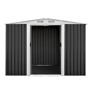 GIANTZ Garden Shed Workshop Shelter Metal with Roof 2.57x2x2M