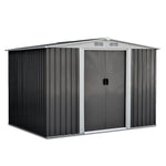 Giantz 2.05 x 2.57m Steel Garden Shed with Roof - Grey