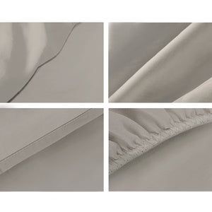 Giselle Bedding Double Size 1000TC Bedsheet Set - Grey