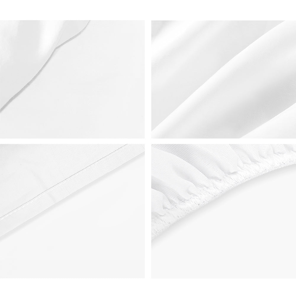 Giselle Bedding King Size 1000TC Bedsheet Set - White