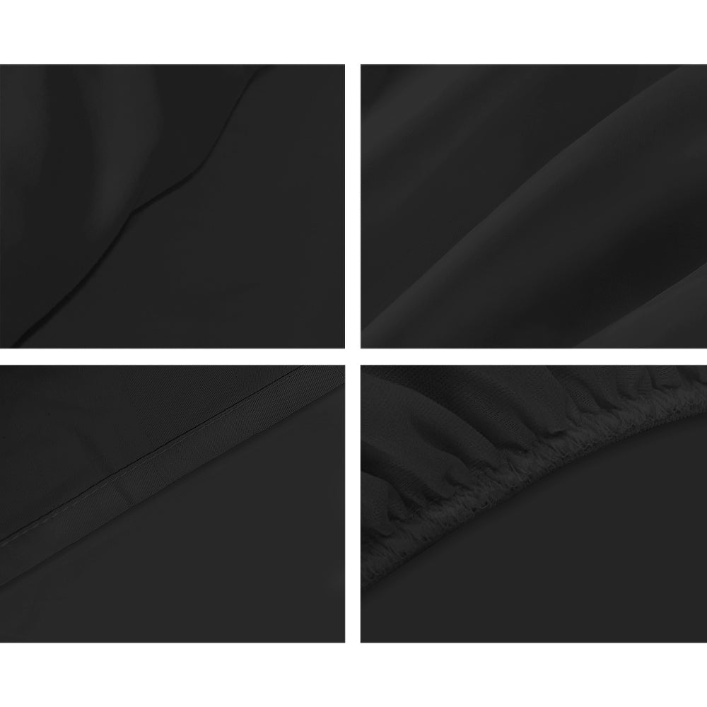 Giselle Bedding Queen Size 1000TC Bedsheet Set - Black