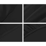 Giselle Bedding Queen Size 1000TC Bedsheet Set - Black