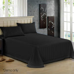 Giselle Bedding Double Size 4 Piece Bedsheet Set - Black