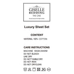 Giselle Bedding Double Size 4 Piece Bedsheet Set - Grey