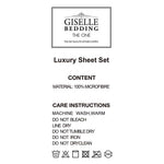 Giselle Bedding Double Size 4 Piece Micro Fibre Sheet Set - Aqua
