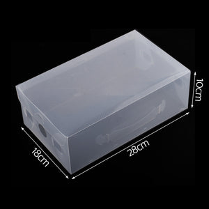 Set of 20 Transparent Stackable Shoe Storage Box 