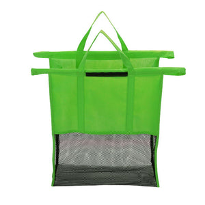 Set of 4 Reusable Shopping Trolley Bag System