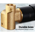 Brass Shower Mixer Head Hot and Cold Bathroom Tap Mat Black