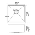 Cefito 440 x 440mm Stainless Steel Sink