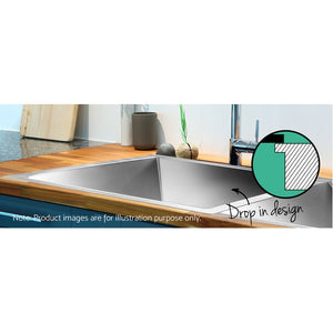 Cefito 770 x 450mm Stainless Steel Sink