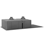 Cefito 1000 x 450mm Stainless Steel Sink Silver Black