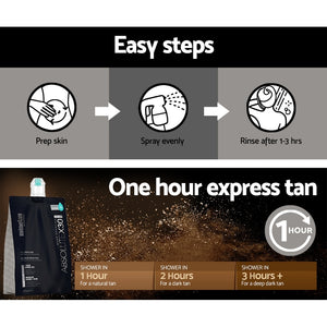 MineTan Professional Spray Tan Solution 1Litre Sunless Tanning Absolute x30