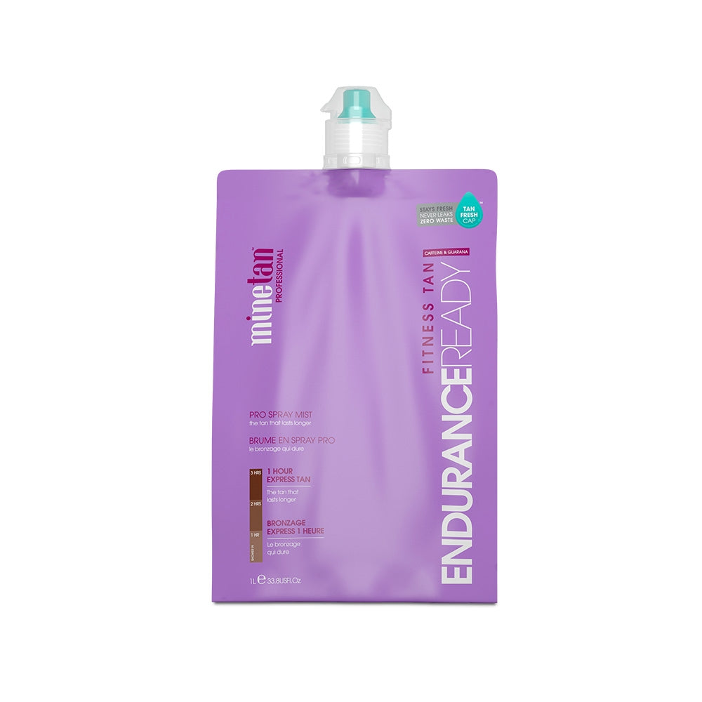 MineTan Spray 1 Liter Tan Solution 1 Hour 2 HR Tanning Sunless Liquid Endurance