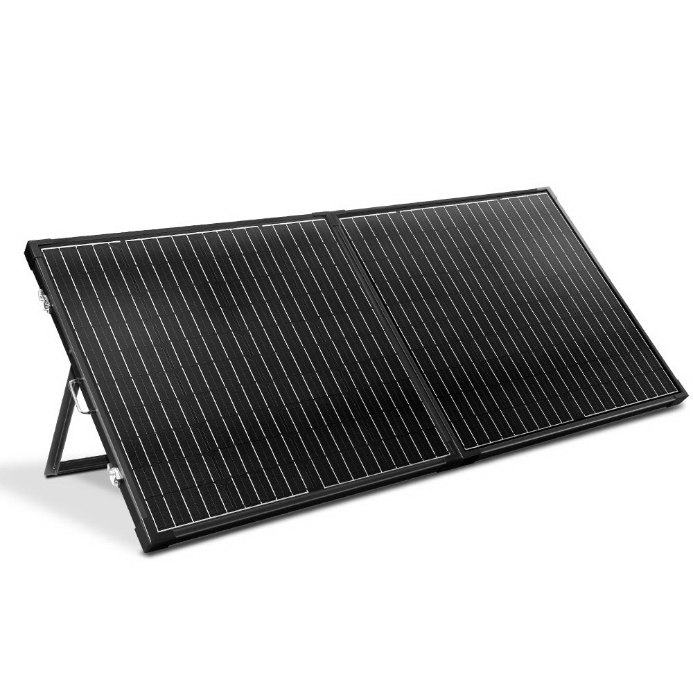 Solraiser 250W Folding Solar Panel Kit Regulator Black