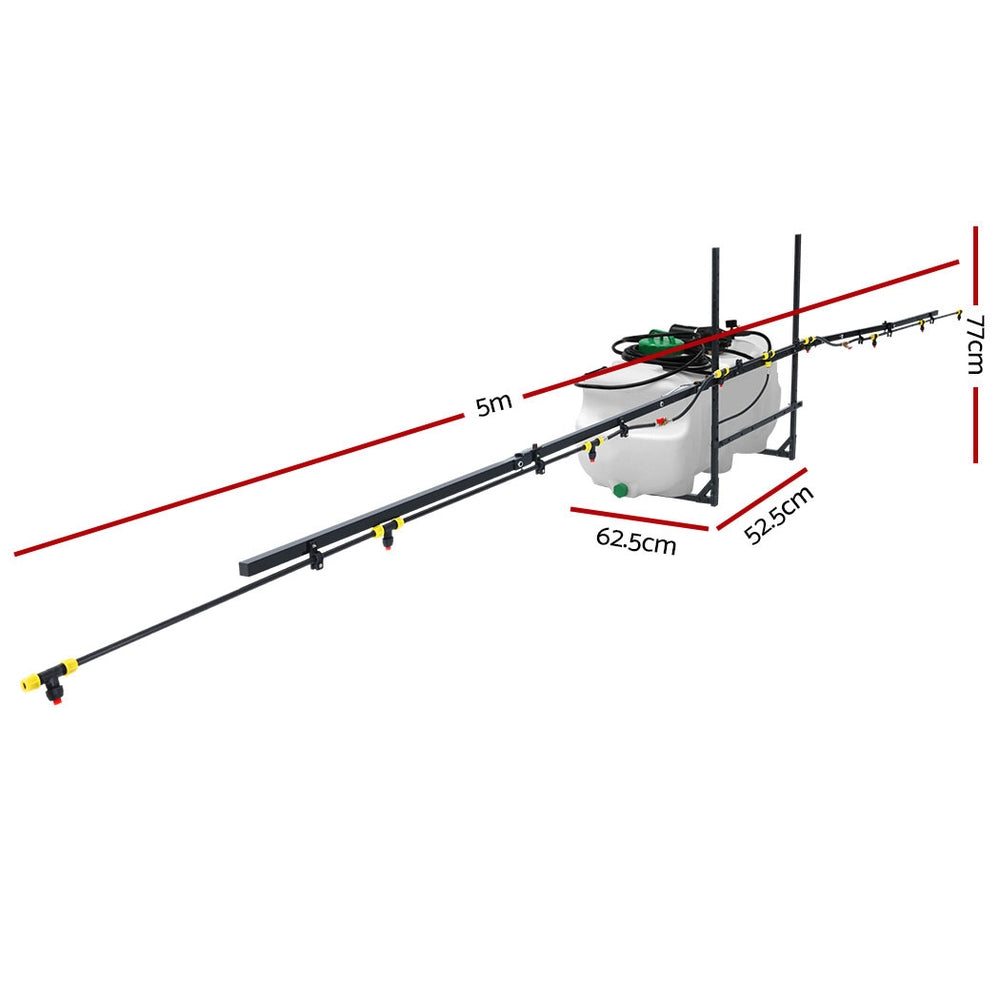 Giantz Weed Sprayer 5M Boom Spot Spray Tank ATV Trailer Tractor 100L