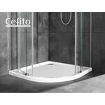 Cefito Shower Base Over Tray Acrylic ABS Curved Bathroom 800x800mm White