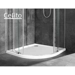 Cefito Shower Base Over Tray Acrylic ABS Curved Bathroom 800x800mm White