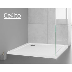 Cefito Shower Base Bathroom Over Tray Acrylic ABS Square 800x800mm White