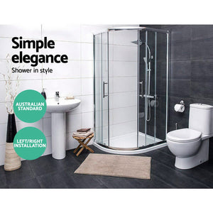 Cefito Bathroom Curved Shower Cubicle Screen