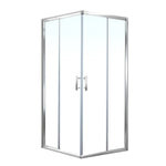 Cefito Bathroom 860MM Square Shower Cubicle Screen