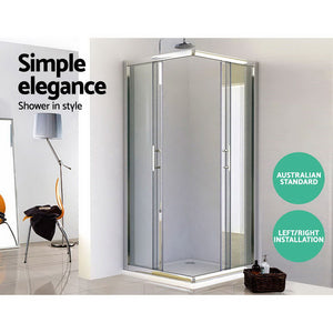 Cefito Bathroom 860MM Square Shower Cubicle Screen