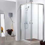 Cefito Bathroom 860MM Square Shower Cubicle Screen