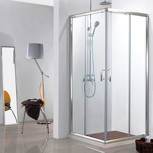 Cefito Bathroom 860MM Square Shower Cubicle Screen