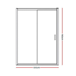 Cefito Bathroom 1000mm Wall to Wall Shower Screen