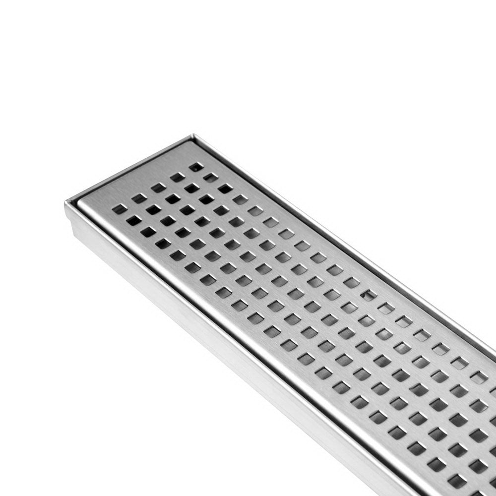 800mm Stainless Steel Shower Grate Tile Drain Square Bathroom Home