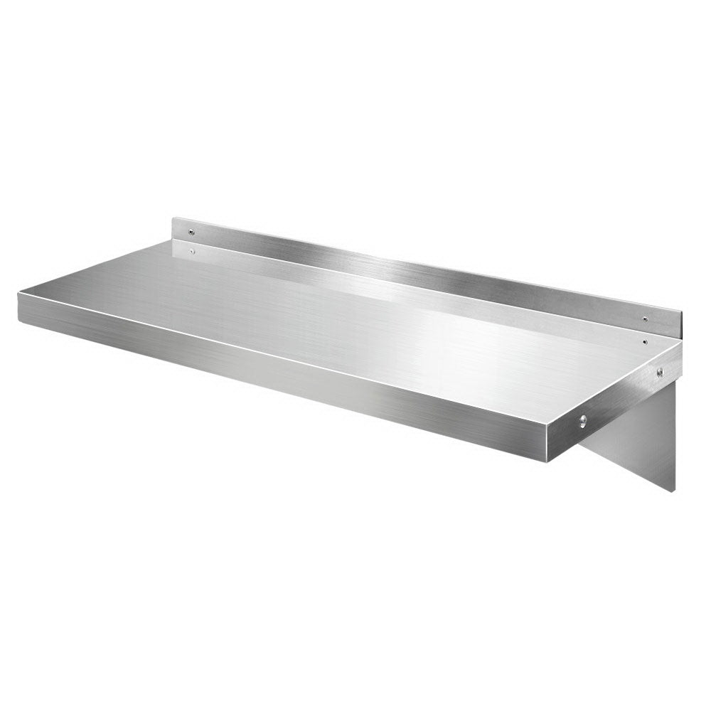 Stainless Steel Wall Shelf Kitchen Shelves Rack Mounted Display Shelving 900mm