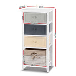 Artiss Bedroom Storage Cabinet - White