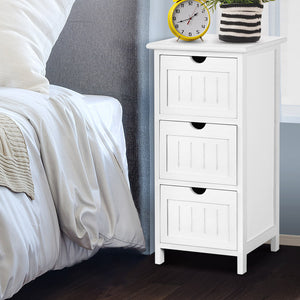 Artiss Bedside Table - White