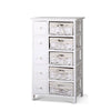 Artiss 5 Basket Storage Drawers - White