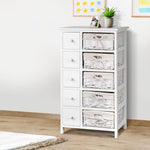 Artiss 5 Basket Storage Drawers - White