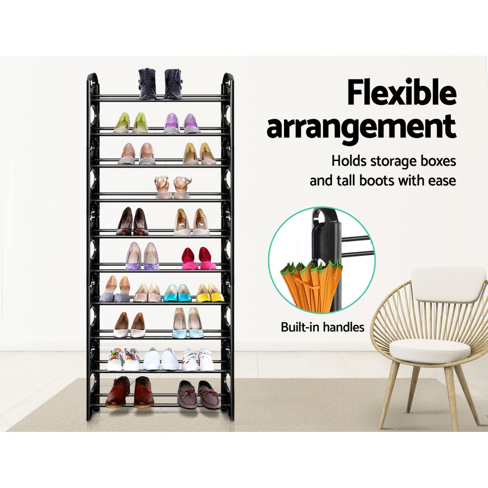 10 Tier Stackable Shoe Rack