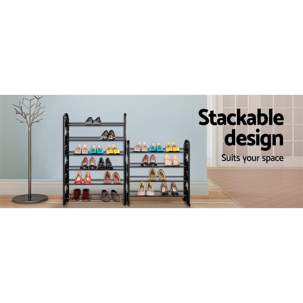 10 Tier Stackable Shoe Rack