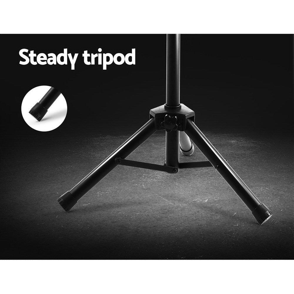 Set of 2 Adjustable 120CM Speaker Stand - Black