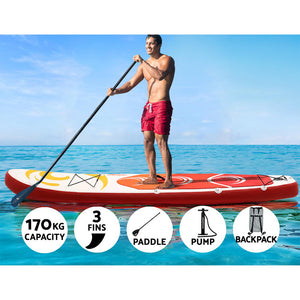 Weisshorn 10FT Stand Up Paddle Board Inflatable SUP Surfborads 15CM Thick