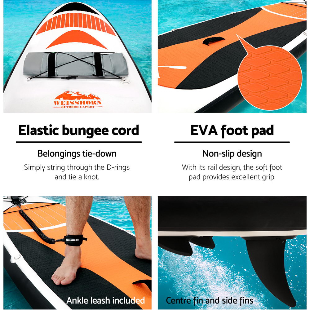  Weisshorn 11FT Stand Up Paddle Board Inflatable SUP Surfborads 15CM Thick