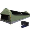 Weisshorn King Single Swag Camping Swag Canvas Tent - Celadon