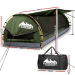 Weisshorn Double Swag Camping Swag Canvas Tent - Celadon
