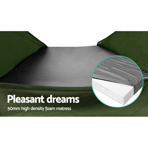 Weisshorn Double Swag Camping Swag Canvas Tent - Celadon