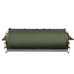 Weisshorn King Single Swag Camping Swag Canvas Tent - Celadon