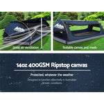 Weisshorn King Single Swag Camping Swag Canvas Tent - Dark Blue
