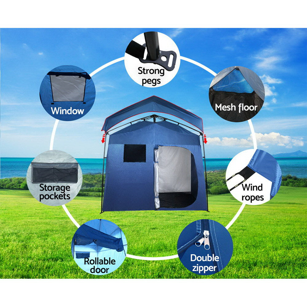 Portable Pop Up Shower Toilet Change Room Tent