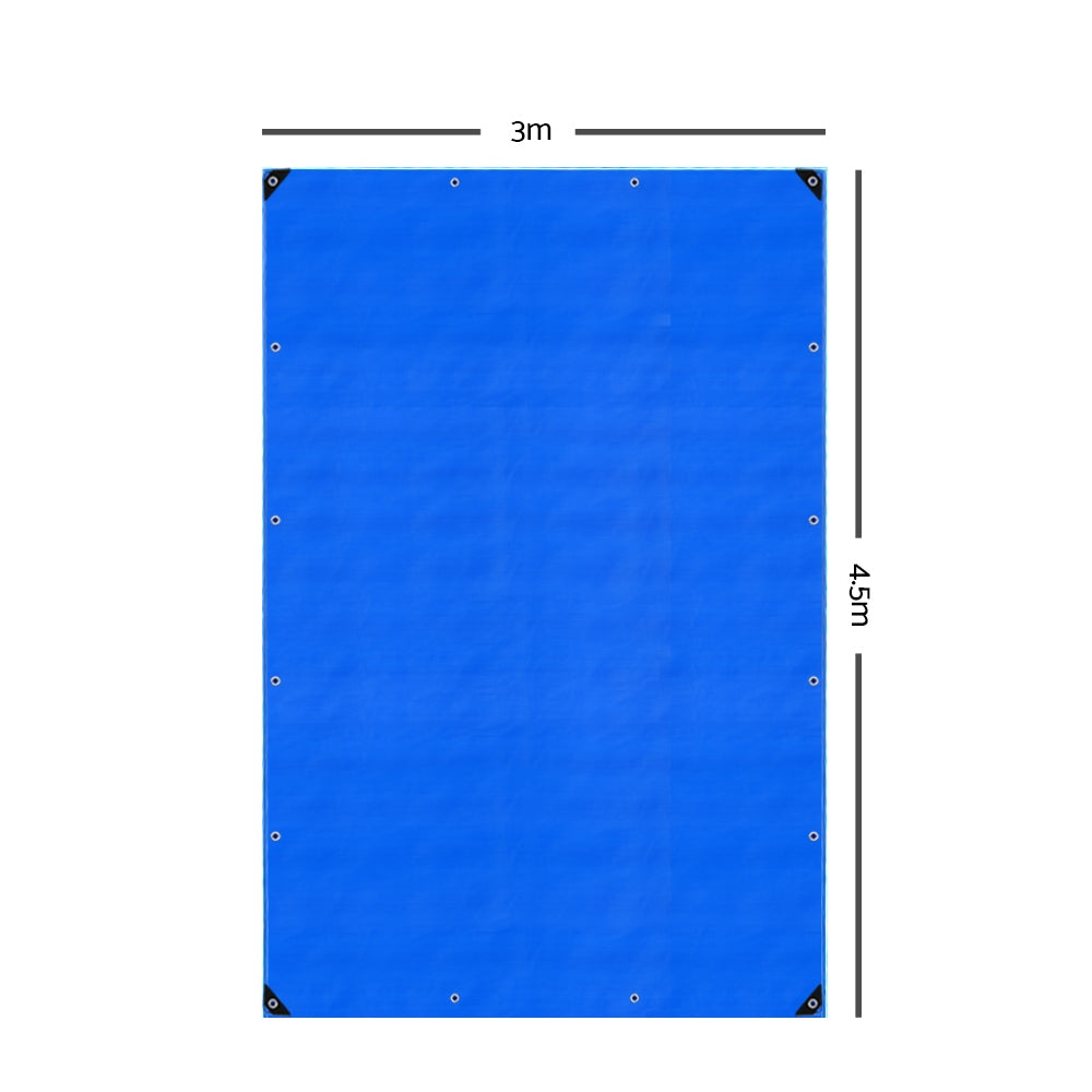 Instahut 3 x 4.5m Heavy Duty PE Poly Tarp 