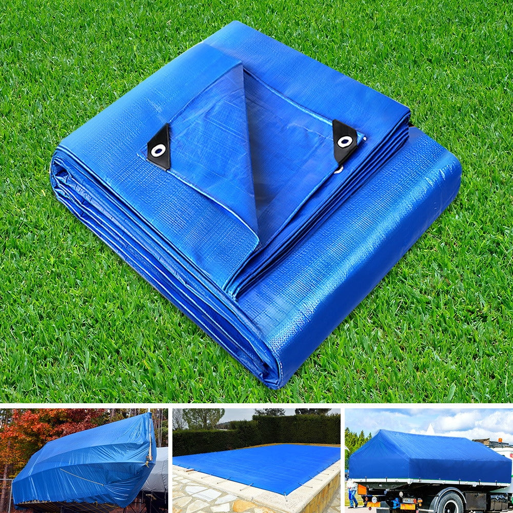 Instahut 3 x 4.5m Heavy Duty PE Poly Tarp 