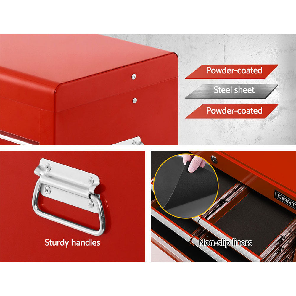 Giantz 10-Drawer Tool Box Chest Cabinet Garage Storage Toolbox Red